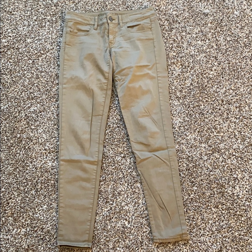 American Eagle Khaki Jeggings